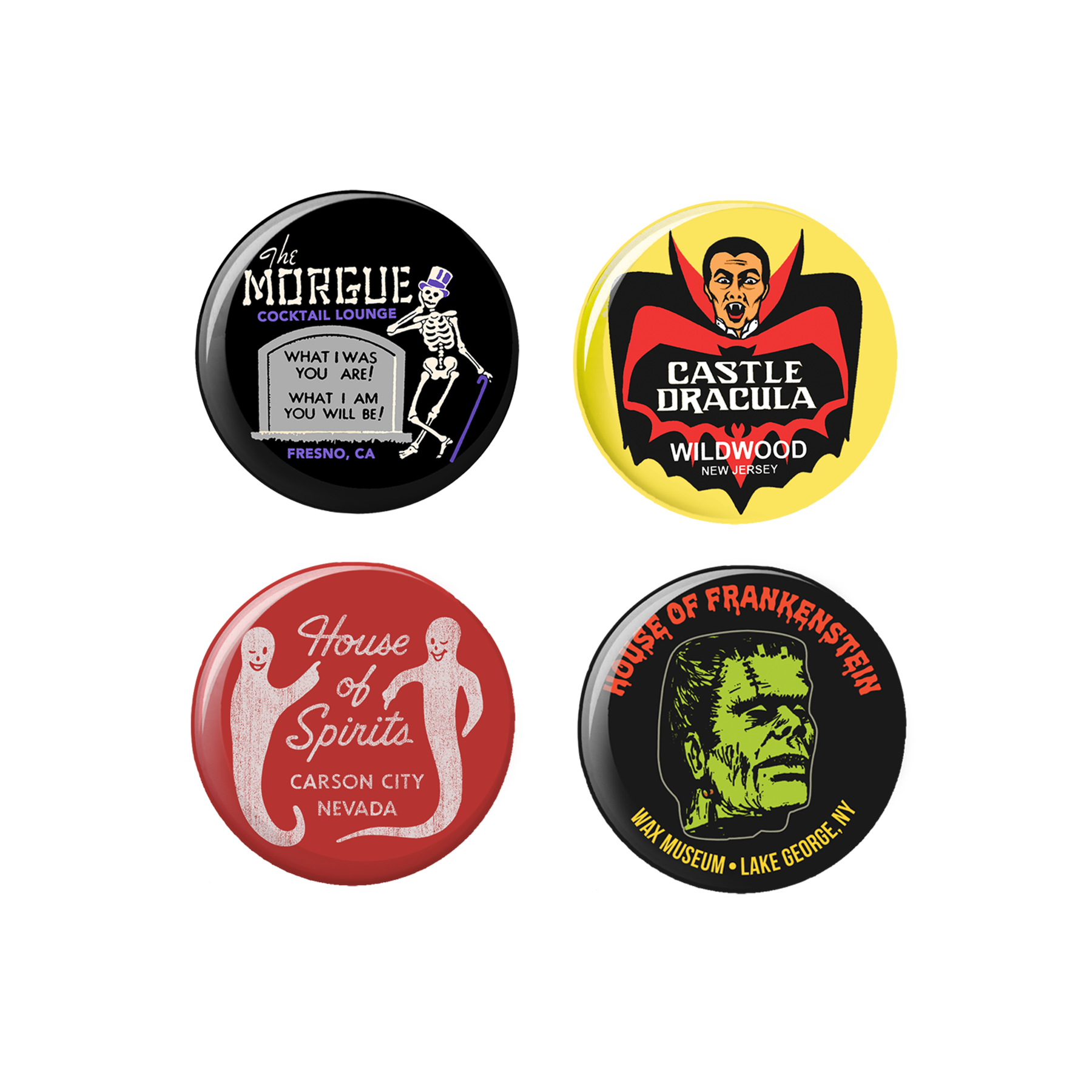 Pinback Button Set - Monster Tourist